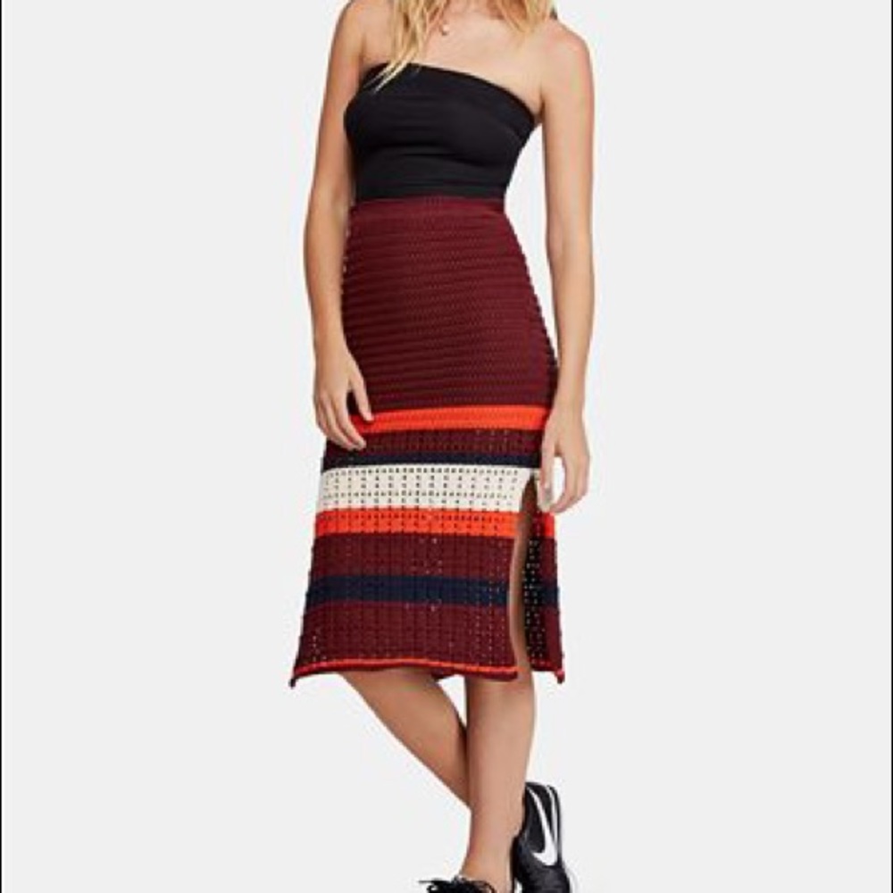 Free People Cotton knit Midi Skirt - Picture 4 of 5